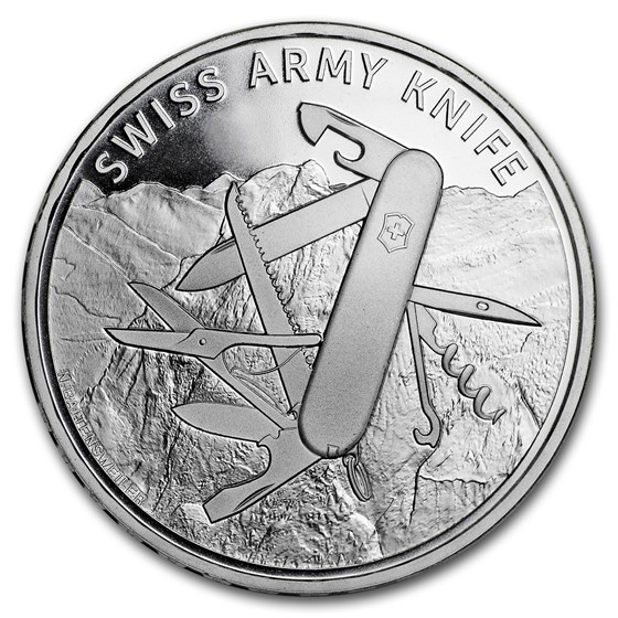 2018 Switzerland Silver 20 CHF Swiss Army Knife BU 2018 Switzerland Silver 20 CHF Swiss Army Knife BU